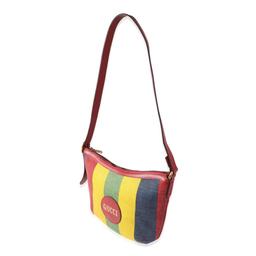 Gucci Multicolor Striped Canvas Hobo Bag