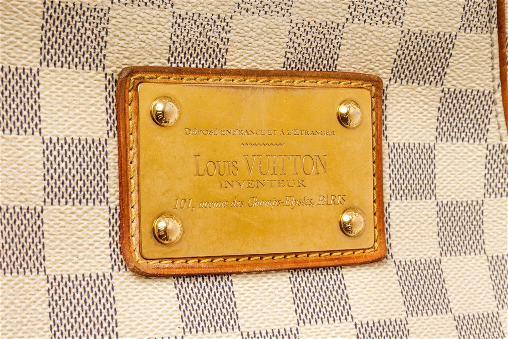 Louis Vuitton Beige Damier Azur Galliera PM Hobo Bag