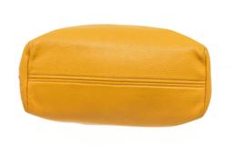 Prada Yellow Leather Front Pocket Tote Bag