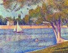 Seurat - The Seine at the Grand Jatte, Spring