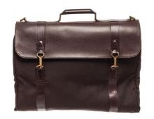 Louis Vuitton Brown Leather Portable Garment Briefcase