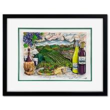A Tasting in Wine Country (Green) by Fazzino, Charles