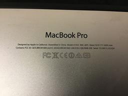 Apple MacBook Pro model A1502,no plug,possibly locked