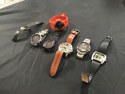 Seven assorted watches