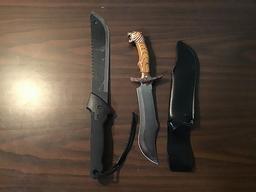 Two hunting knives