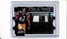 HINES WARD 2009 ABSOLUTE DUAL GAME USED JERSEY PATCH