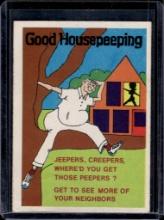 GOOD HOUSEPEEPING 1974 TOPPS WACKY PACKAGES