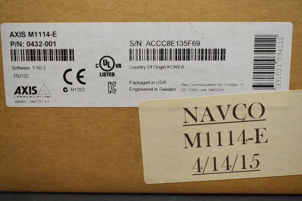 NAVCO M1114-E Fixed Network Camera