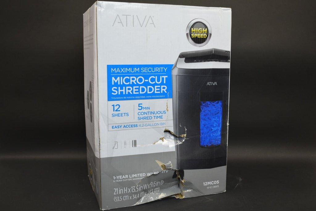 ATIVA Micro Cut Paper Shredder