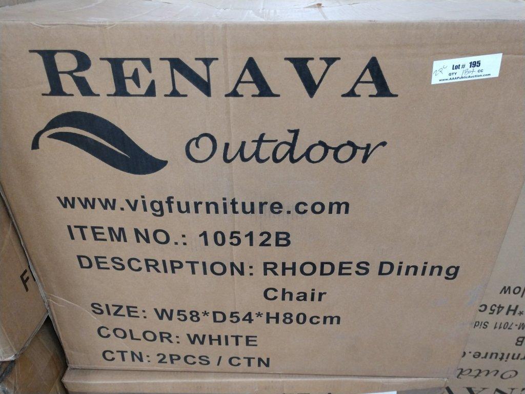 2 Renava Outdoor Rhodes Patio Dining Chairs