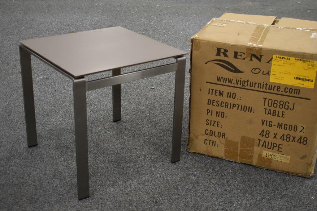 NEW Renava Outdoor Stainless Steel End Table