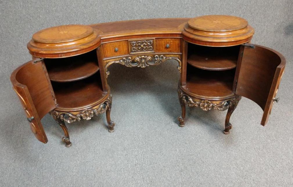 French Provincial Kidney Bean Writing Desk