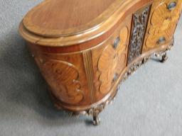 French Provincial Kidney Bean Credenza