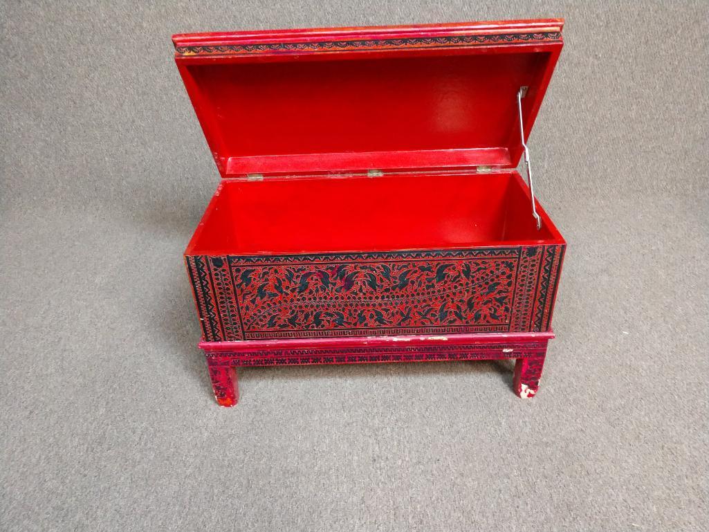 Hand Painted Asian Chest