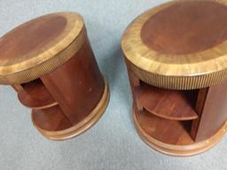 2 Oval End Tables