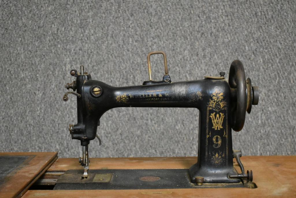 Antique Wheeler & Wilson Treadle Sewing Machine