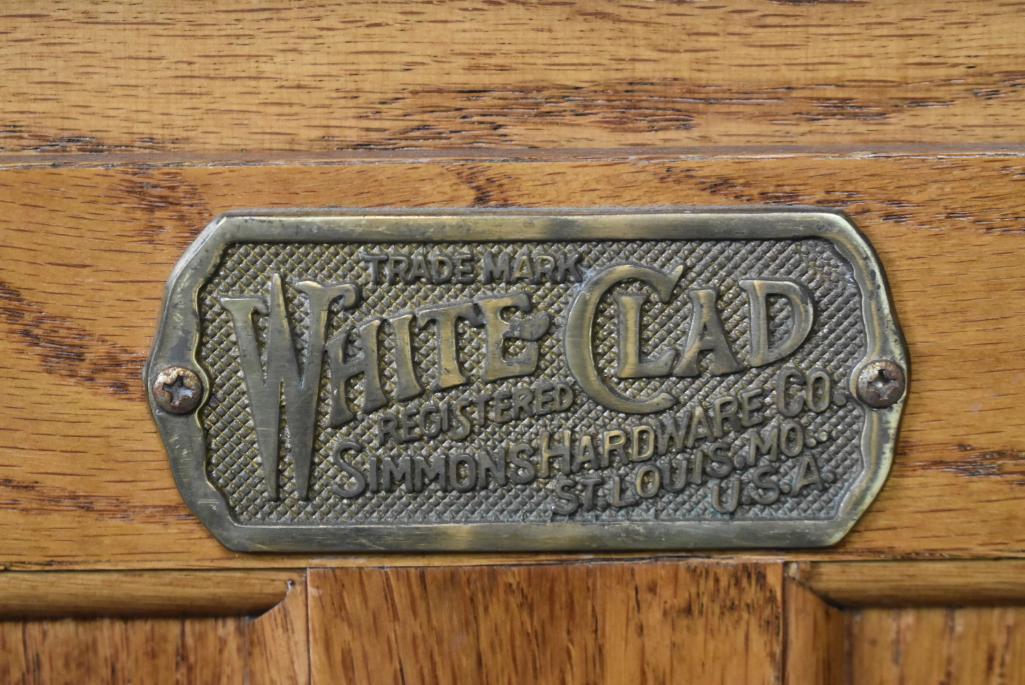 White Clad Oak Side Cabinet