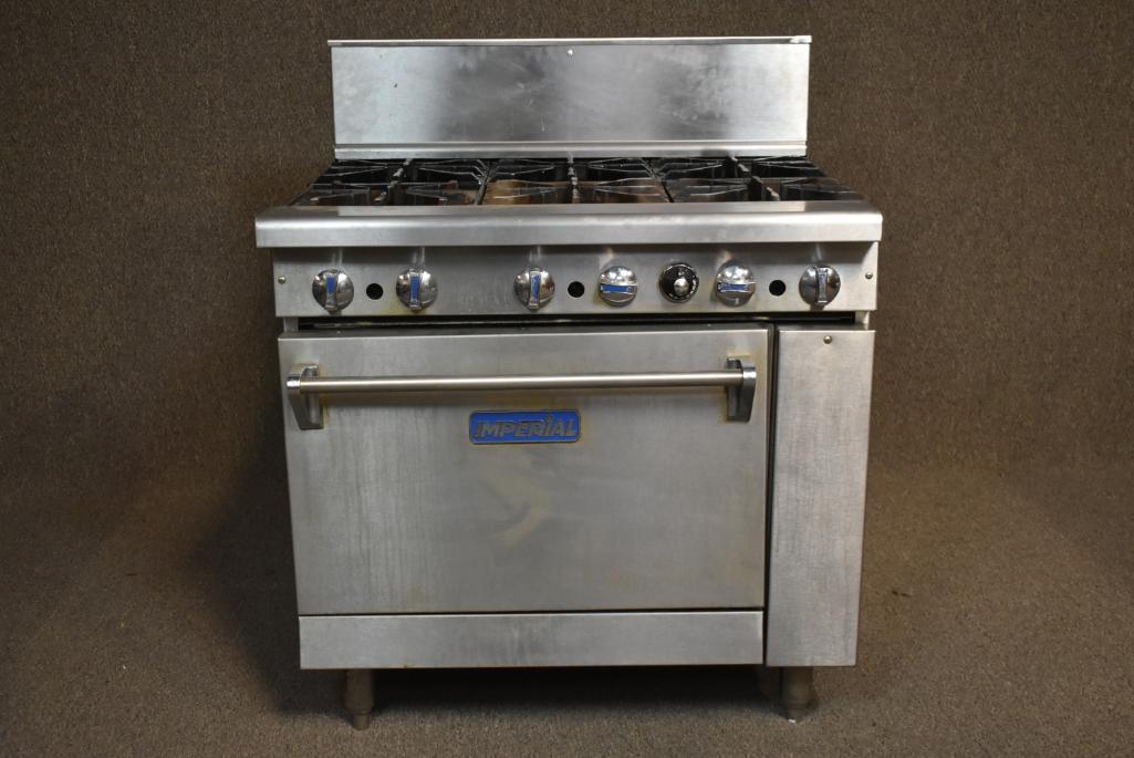 Imperial Commercial Gas Range With Oven