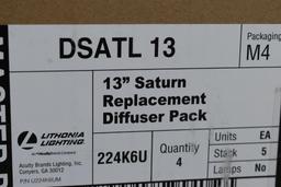 Lithonia Lighting 13in Saturn Replacement Diffuser Pack