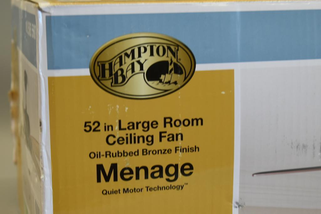 Hampton Bay 52in Large Room Ceiling Fan Menage