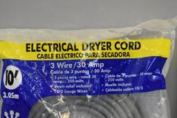 2 Electrical Dryer Cord