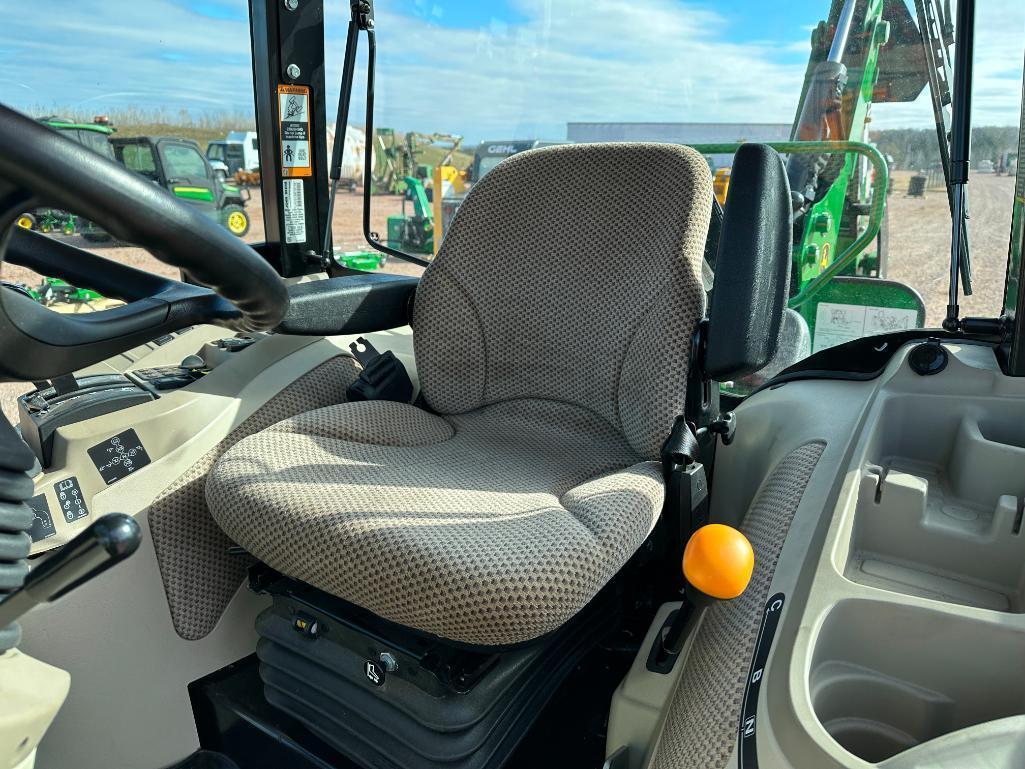 2021 John Deere 3046R compact tractor, cab w/heat & AC, 4x4, john Deere 320R loader, hydro trans,