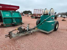 Aero Master PT120 pull type compost turner, PTO drive, hyd lift, counterweight, 10' rotor width, SN:
