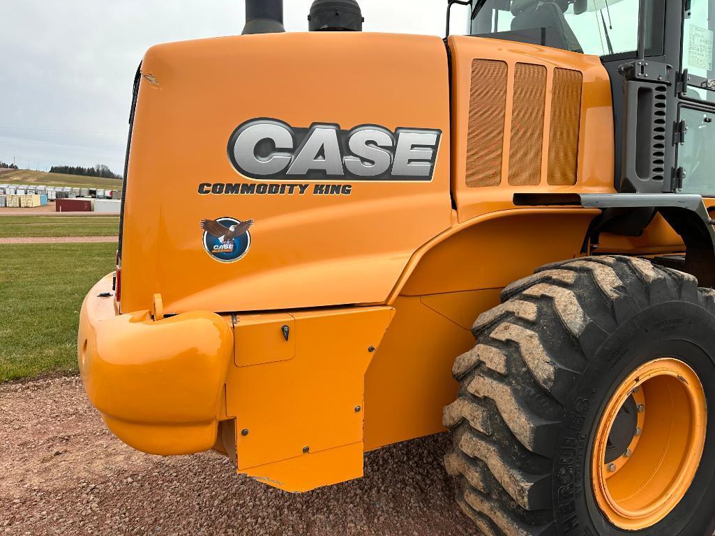 2016 Case 621F XR Commodity King wheel loader, cab w/AC, 20.5x25 tires, JRB quick coupler bucket,