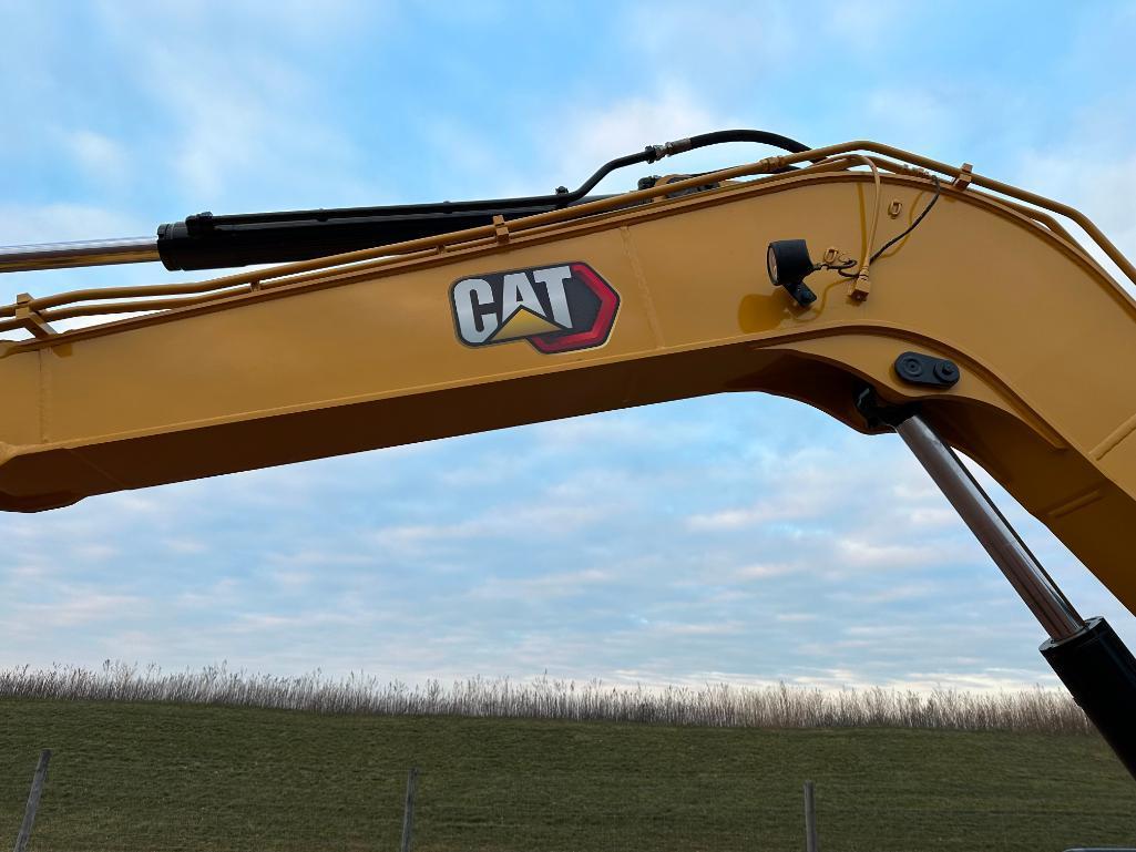 2019 Cat 307.5 excavator, cab w/AC, 18" track pads, front blade, 3rd valve, 5'6" stick, hyd thumb,