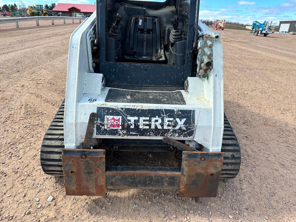 Terex PT-70 track skid steer, OROPS, high flow aux hyds, Perkins diesel engine, 14 3/4" tracks, runs