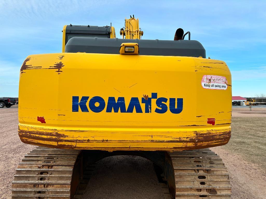 2013 Komatsu PC160LC-8 excavator, cab w/AC, 27 1/2" track pads, 8'5" stick, Komatsu diesel engine,