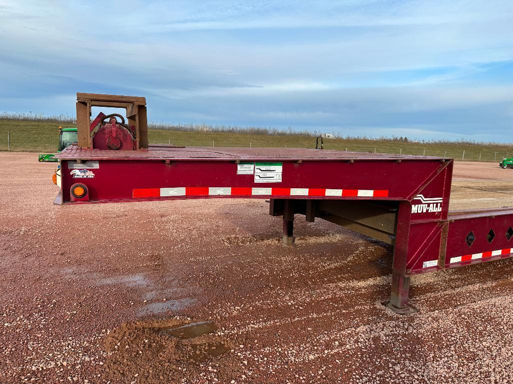 (TITLE) 2018 Muv-All 4870 FTX 48'x102" hydraulic tail stepdeck trailer, tandem axle, air suspension,