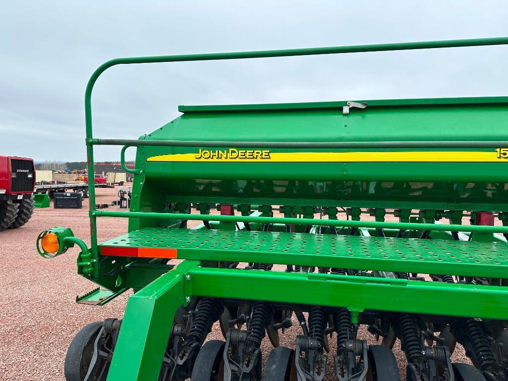 2014 John Deere 1590 10' no till grain drill, grass seed, 7 1/2" spacing, drawbar hitch, SN: