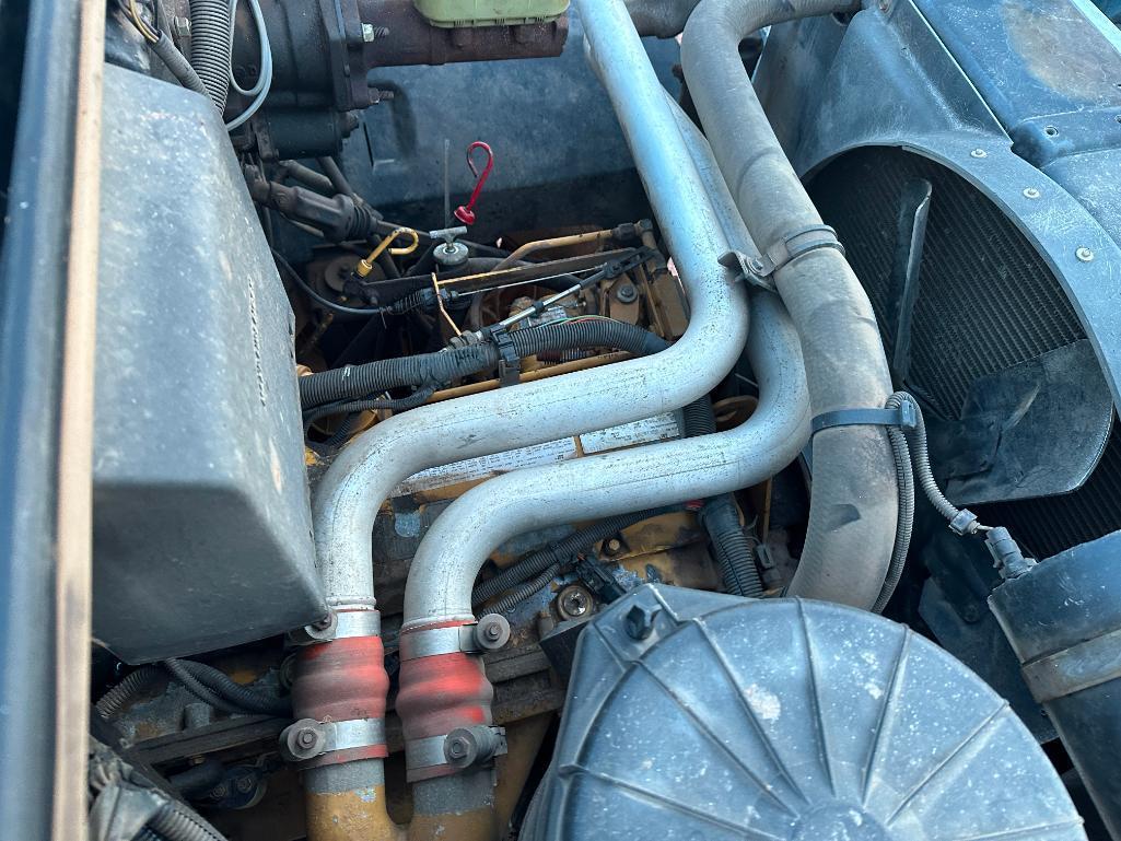 (TITLE) 1995 Chevy Kodiak single axle dump truck, Cat 3116 @215 hp diesel engine, auto trans, steel