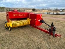 New Holland 565 square baler, New Holland #72 belt thrower w/ hyd swing, SN: 20809.