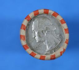 1 Roll of 1964 and Prior Silver US Quarters - 40 Coins