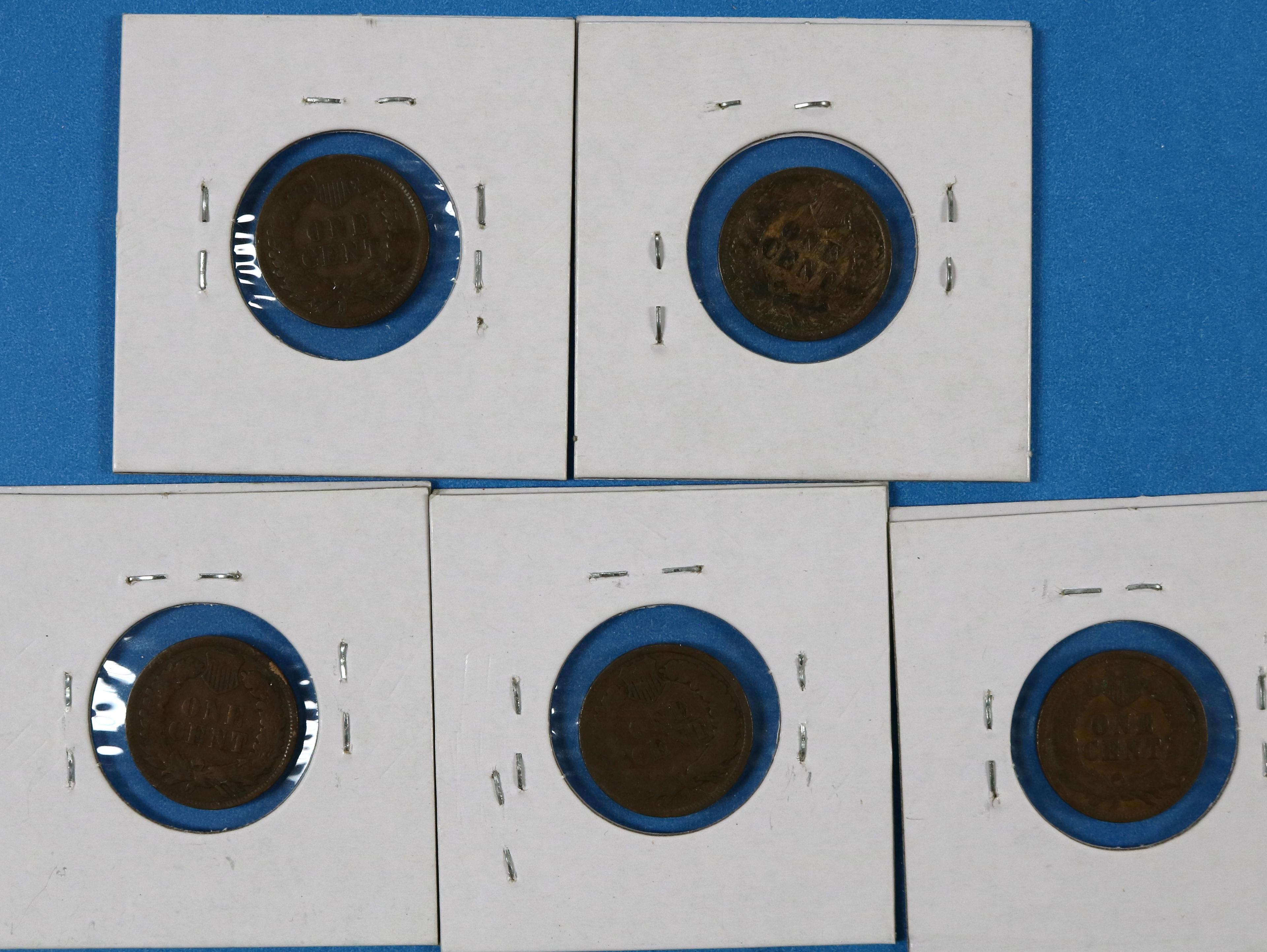 Lot of 5 Indian Head Pennies 1899, 1900, 1901, 1902, 1903