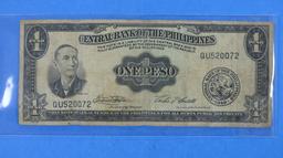 1949 Central Bank of the Philippines One Peso