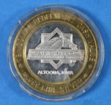 Prairie Meadows Casino 999 Fine Silver Collector's Series Coin