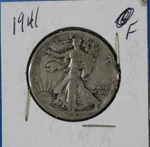 1941 Walking Liberty Half Dollar Silver Coin
