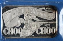 Chattanooga Choo Choo One Ounce 999 Fine Silver Bullion Bar