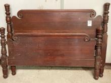 Antique headboard and footboard