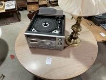 Table 2 chairs lamp record player
