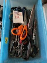 Box of scissors and miscellaneous