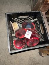 Crate of automotive lights