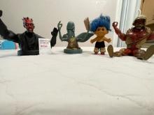 Star Wars toys and troll doll