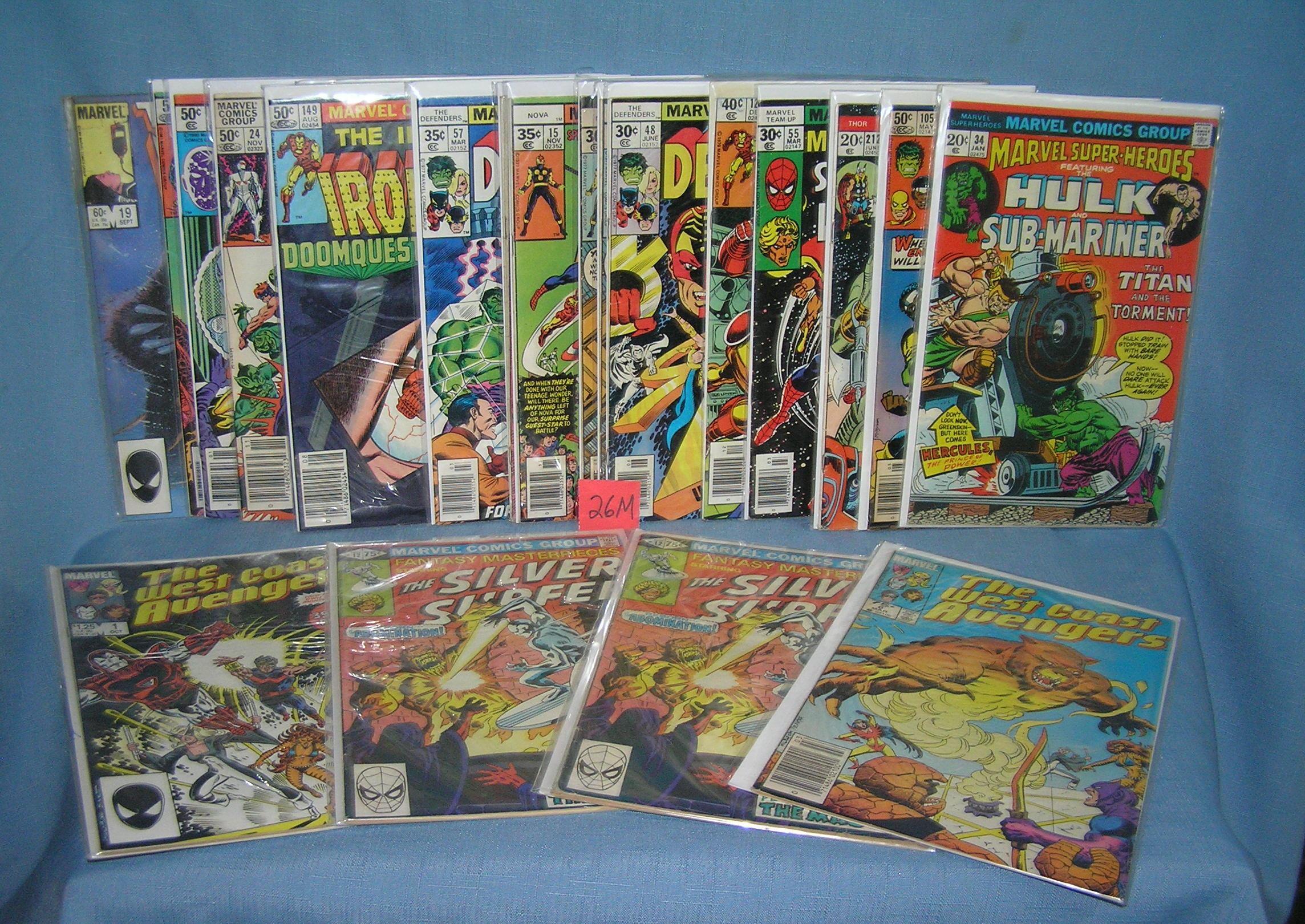 Large collection of vintage Marvel comic books