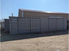1 Trip 40' High Side Shipping Container w/ Side Doors