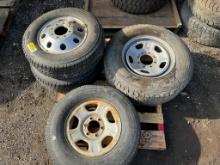 4 Assorted Goodyear & Michelin Tires