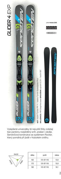 Sporten Glider 4 EXP Skis w/PR11 Bindings $500 Value